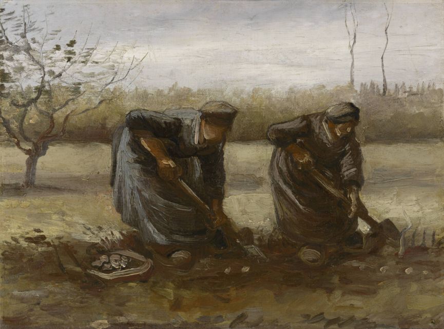 Peasant Women Digging Up Potatoes